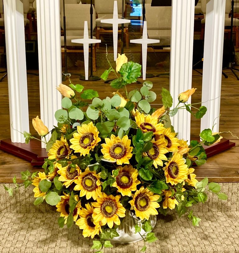 Altar Flowers Chestnut Grove Baptist Church