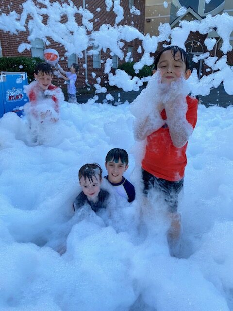 End of Year Foam Party and Sundaes for Treehouse Kids