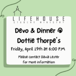 Devo and Dinner at Dottie Thorpe's