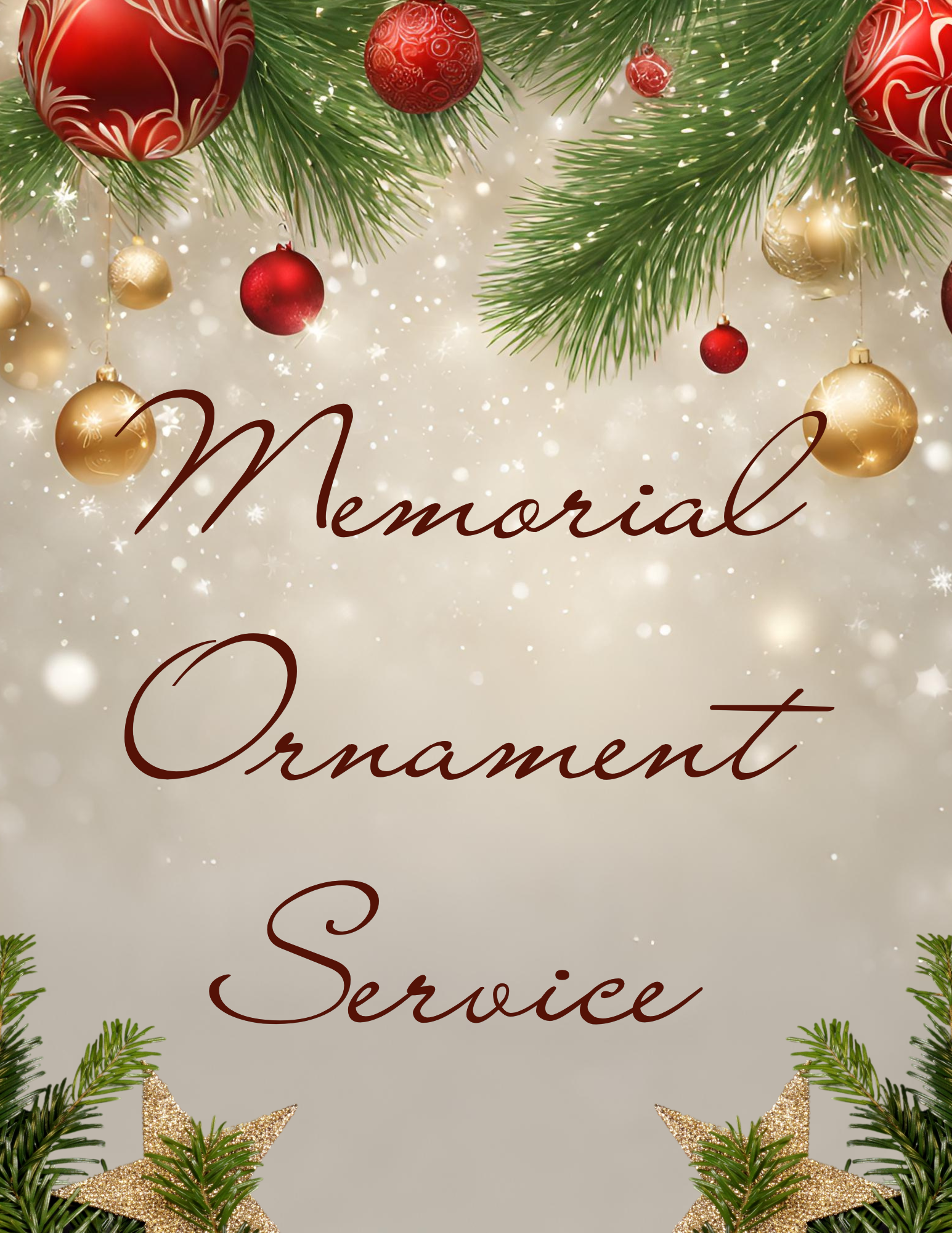 Memorial Ornament Service