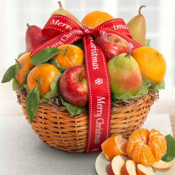 Christmas Fruit Basket Prep for Shut-Ins